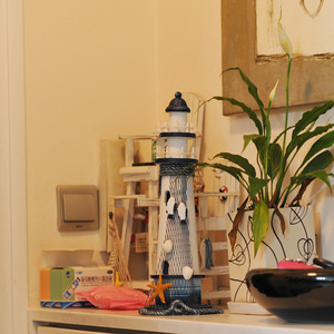Torre de Faro Retro de Madera Maciza, Estilo Mediterráneo, Decoración para el Hogar, Diseño Art <span class=keywords><strong>Deco</strong></span> para Aniversarios - Product Image 3
