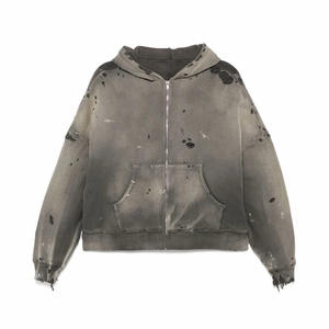 Sudadera con capucha de manga larga sólida de algodón puro para hombre primavera otoño suelta Casual de talla grande marca de moda superior - Product Image 3