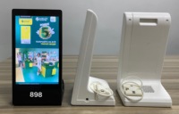 FYD898 Layar Display Iklan Pemutar Papan Nama Digital Meja Restoran Power Bank Sistem Panggilan Pesanan Android 8 Inci