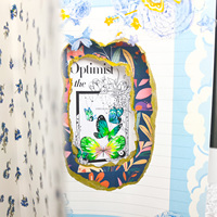 Journal en lin de haute qualité, couverture rigide, style luxueux, carnet en tissu A5, motif brodé, agenda personnalisé