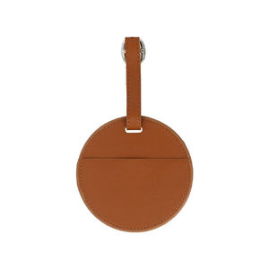 Porte-tee de golf en cuir PU avec 5 tees, étui rond portable, options noir et marron - Product Image 3