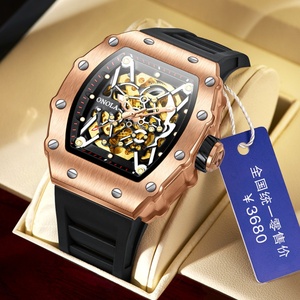 Relojes Mecánicos Deportivos ONOLA 3829 Clásicos con Correa de Silicona, Resistentes al Agua, Relojes de Cuarzo para Hombre - Product Image 4