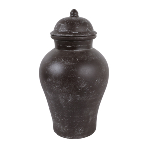 Vaso Decorativo in Terracotta con Coperchio per Arredamento Soggiorno, Vaso Casual per Fiori per Camera da Letto, Casa e Ufficio - Product Image 5
