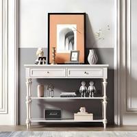 Console d'entrée rétro française, buffet de style campagnard américain, meuble de séparation décoratif pour couloir, armoire de salon