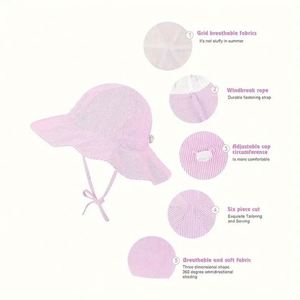 Sombrero de Pescador Ligero de Algodón para Bebés y Niños, Ideal para el Verano y Actividades al Aire Libre - Product Image 4