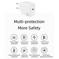 Chargeur rapide USB-C 45W avec technologie GaN, PD 3.0 5V/3A, adaptateur PPS ultra-compact pour ordinateur portable, téléphone portable, montre connectée