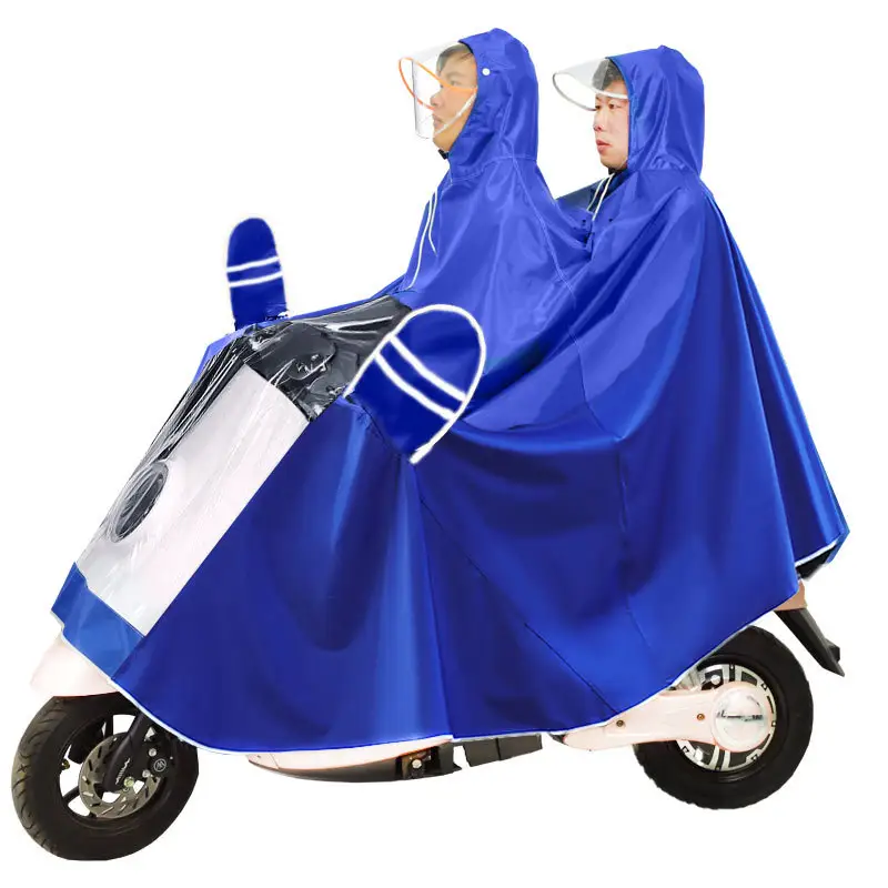 Special Wear-resistant Thickened Polyester Nylon Motorcycle Double Single Raincoat Poncho