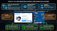 Écran intelligent ESP32-P4C6 de 7 pouces, 1024x600 IPS, écran tactile capacitif, carte de développement, module WiFi pour IoT