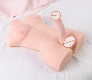 ตุ๊กตายางซิลิโคนสำหรับผู้หญิงที่มีอวัยวะเพศชาย,เซ็กซ์ทอยทำจากซิลิโคนทั้งตัวเหมือนจริงขนาด3D นิ้ว