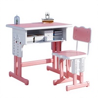 Ensemble bureau et chaise réglables en hauteur, écologiques et solides, pour l'éducation et la formation au lycée – Solutions personnalisables