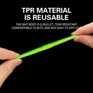 2024 nuevo material flotante TPR palo <span class=keywords><strong>gusano</strong></span> vidrio sonajero tubo interior cebo suave Señuelos de Pesca cebos de pesca - Product Image 2