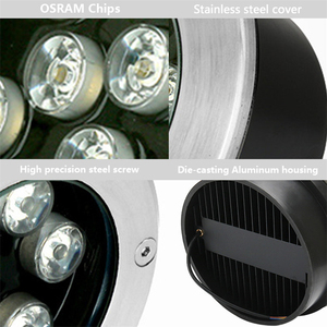 Lámpara de acero inoxidable impermeable para exterior, luz led subterránea, 3w, 6w, 12w, 18w, ip67, al por mayor - Product Image 3