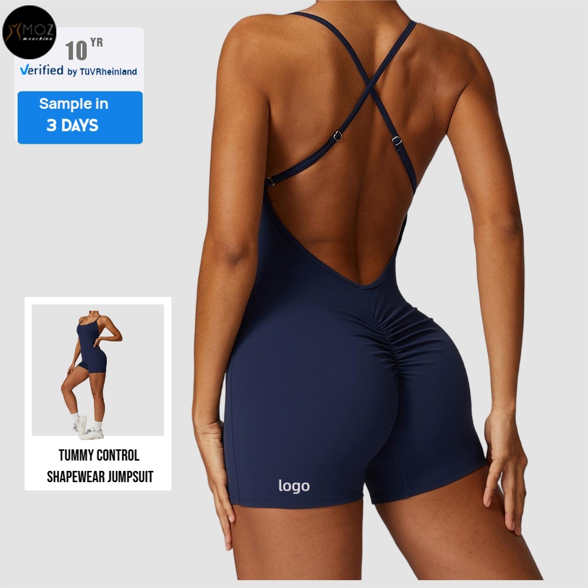 Women's Summer Jumpsuit For Women - Lightweight Slim Cross Straps Gym Yoga & Running One-Piece Casual Bodysuit