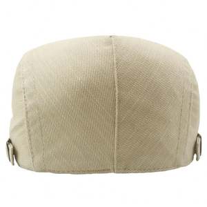Boina de Algodón Británica para Hombre, Gorra Ivy de Moda, Boina Informal para Hombre de Cabeza Grande, Gorra Newsboy Sólida para Hombre - Product Image 6