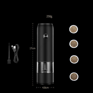 Moulins à épices et sel automatiques réglables WXL699 en gros, rechargeables par USB pour poivre - Product Image 3