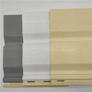 Revêtement extérieur en vinyle co-extrusion décoratif en pvc fabricants de panneaux muraux extérieurs 3d en pvc pour profilé