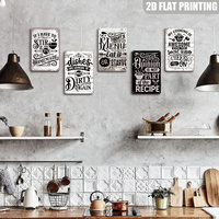 Si tengo que agitarlo, es que es hecho en casa, letrero metálico divertido, decoración de pared de cocina vintage con estilo rústico de madera blanca