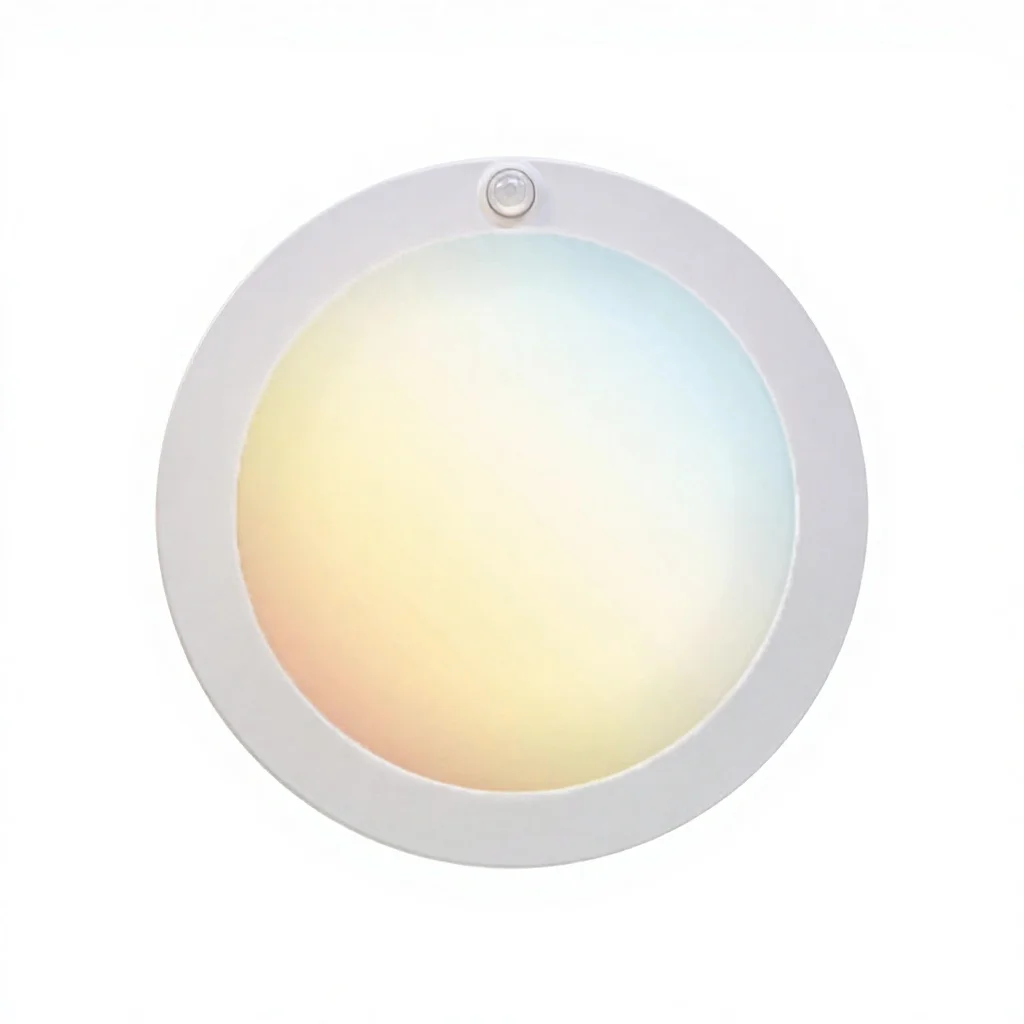 North American Certification ETL Worbest Iron LED Dish Lamp Disc Lamp Ceiling Lamp PIR Five Color Temperature CETL Recognition