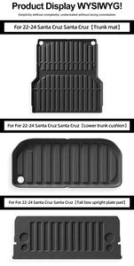 Alfombrilla de almacenamiento para maletero de coche TPE resistente al desgaste, antideslizante, impermeable, para <span class=keywords><strong>Santa</strong></span> Cruz camioneta, modelo <span class=keywords><strong>Santa</strong></span> <span class=keywords><strong>Fe</strong></span> - Product Image 6