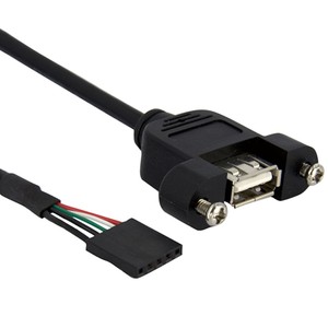 <span class=keywords><strong>Cable</strong></span> USB Tipo A Hembra a Conector JST PH2.0 de 4 Pines, Conductores de Cobre Estañado, Revestimiento de PVC, Blindaje Trenzado para Computadora/Escáner/Cámara - Product Image 4