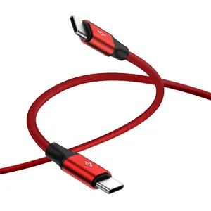 OEM örgülü alüminyum USB C USB C kablosu 6ft 60W 2 paket USB 2.0 tip C şarj kablosu için iPad Mini 6 iPad Pro 2020 iPad hava 4