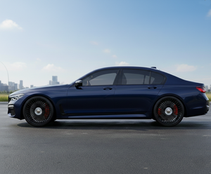 Кованые диски на заказ, дизайн с пятью спицами, 17-24 дюйма, 5*112 120, черная отделка, для тюнинга/модернизации Land Rover, BMW, Mercedes-Benz, Ford - Product Image 4