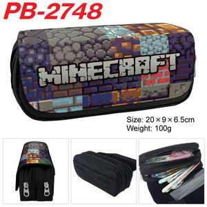 Estuche para lápices <span class=keywords><strong>Minecraft</strong></span> de 20x9x6,5 cm con impresión digital, cierre de cremallera, tela, para uso escolar y de oficina, diseño novedoso - Product Image 5