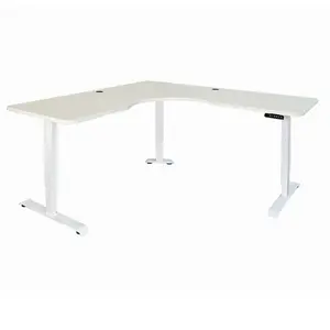 3 legs L shape Ergonomic Three Motor Electric Sit Standing Height Adjustable Desk for Home Office working desk frame