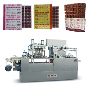 Automatic High Production Fish Food Jam Blister Packing Machine herbal juice