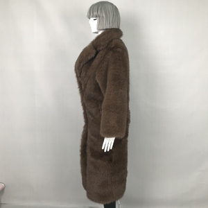 <span class=keywords><strong>Cappotto</strong></span> Lungo Personalizzato 120cm in <span class=keywords><strong>Pelliccia</strong></span> Sintetica con Finiture in <span class=keywords><strong>Pelliccia</strong></span> da Donna, Linea Lunga Invernale Tinta Unita, <span class=keywords><strong>Cappotto</strong></span> Invernale in Finta <span class=keywords><strong>Pelliccia</strong></span> Rasata - Product Image 3