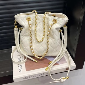 Bolso de Mano Acolchado con Cadena y Cordón, Bolso Pequeño de Diseño para Mujer, Bolso de Hombro de Lujo, Bolso de Marca Personalizado para Dama - Product Image 1