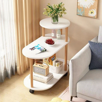 Table d'appoint multifonctionnelle pour salon, salle à manger, bureau à domicile, balcon – Meuble de rangement et table basse