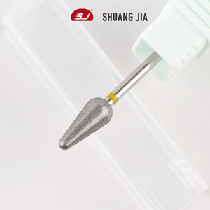 SHUANGJIA 500 #   Phụ kiện máy khoan móng tay hình kim cương mạ điện hình côn dành cho dụng cụ xoay làm móng tay loại bỏ da thừa - Product Image 2