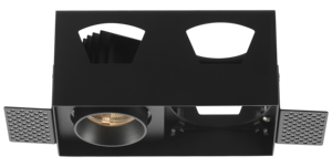 <span class=keywords><strong>Interior</strong></span> Trimless <span class=keywords><strong>LED</strong></span> Empotrable Downlight con Rejilla de doble cabezal Montaje en techo Sin marco Foco ajustable - Product Image 5