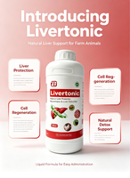 Liquide Oral Détoxifiant Foie et Reins pour Poulets, Canards, Porcs, Bovins, Ovins – Soin Réparateur Foie et Reins – Supplément Vétérinaire
