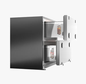 Congélateur électrique portable sans givre de 122 L en plastique à faible bruit sous le comptoir intégré pour réfrigérateur domestique dissimulé - Product Image 1