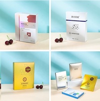 Boîte en papier couché 350 g/m² avec impression 4C personnalisée et travail de dorure à chaud, emballage haut de gamme pour cosmétiques, boîtes en carton
