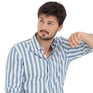 Perruque synthétique courte et volumineuse pour hommes européens et américains, en fibre haute température, sans dentelle, fabriquée à la machine, permable et colorable - Product Image 5