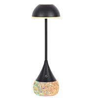 Lampe de bureau LED RGB à commande tactile, chargement USB, température de couleur réglable 2700-5400K, design moderne, alimentation par batterie, construction métallique