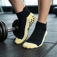 Chaussettes de sport en coton respirant à coupe basse pour jeunes, antidérapantes, écologiques, personnalisées, haute performance, pour le football et la gym