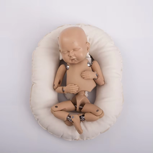 Teaching Resource Newborn Model <strong>Full</strong> Moon Baby Photo Supplies Flexible Joint Placement Simulated Doll Practice and Newborn - Product Image 3