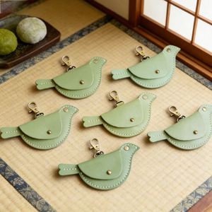 Portable Faux Leather Bird Coin Purse Durable <b>Mini</b> Change Wallet Cute Keychain <b>Pouch</b> for Coins Earbuds - Product Image 5