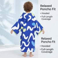 Poncho de surf en microfibre pour enfants, poncho de surf OEM, poncho de bain personnalisé, serviette de bain poncho