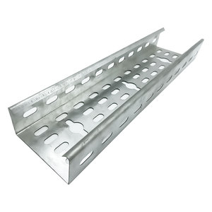 Bac à câbles perforé électrique de 2,5 mm avec couvercle, galvanisé, pour gestion des câbles sous le bureau, pour câbles de centrale électrique - Product Image 4