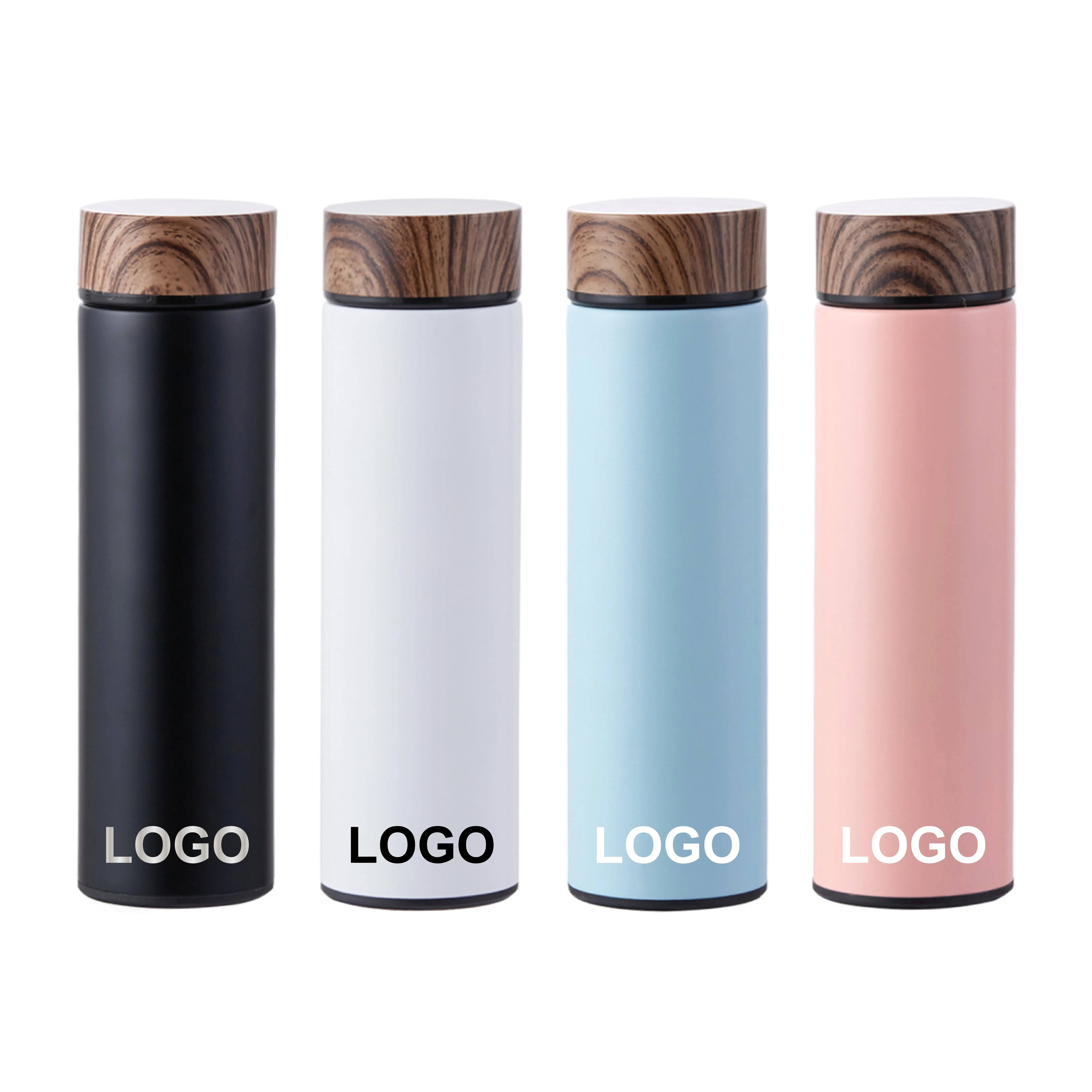 Wholesale Hot Sale Custom Logo Thermos Water Bottle Vacuum Insulated Flask Coffee Tumbler Cup with Infuser Stainless Steel 500ml