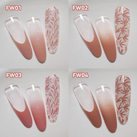 UR SUGAR – Collection de vernis à ongles gel 4-en-1 à effet dégradé, 4 couleurs/kit, sans HEMA, gel épais et lisse pour nail art