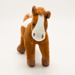 Peluche de Pony <span class=keywords><strong>Pinto</strong></span> Realista - <span class=keywords><strong>Caballo</strong></span> de Peluche Hecho a Mano con Diseño de Parches para Coleccionistas y Decoración Western - Product Image 5