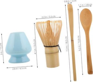 Wholesale <b>Whisk</b> Bamboo Custom Logo 3 Pcs Mini Gift Making Tool 3 in 1 Matcha Set With Logo Packaging Matcha Set - Product Image 2
