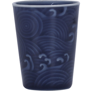 Nouvelle tasse en porcelaine de style chinois avec motif ondulé en relief pour le thé de l'après-midi, tasse en céramique pour la maison - Product Image 4