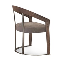 Ensemble de chaises de salle à manger SPARKLE 2024 design moderne en chrome pour le dîner chaise de salle à manger de restaurant en cuir véritable grise pour l'extérieur